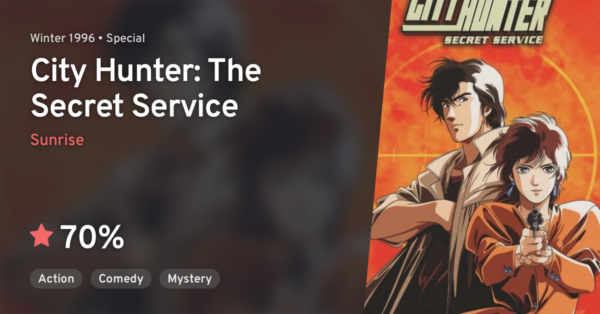 City Hunter The Secret Service Anilist