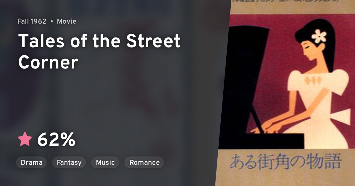 Aru Machi Kado No Monogatari Tales Of The Street Corner Anilist