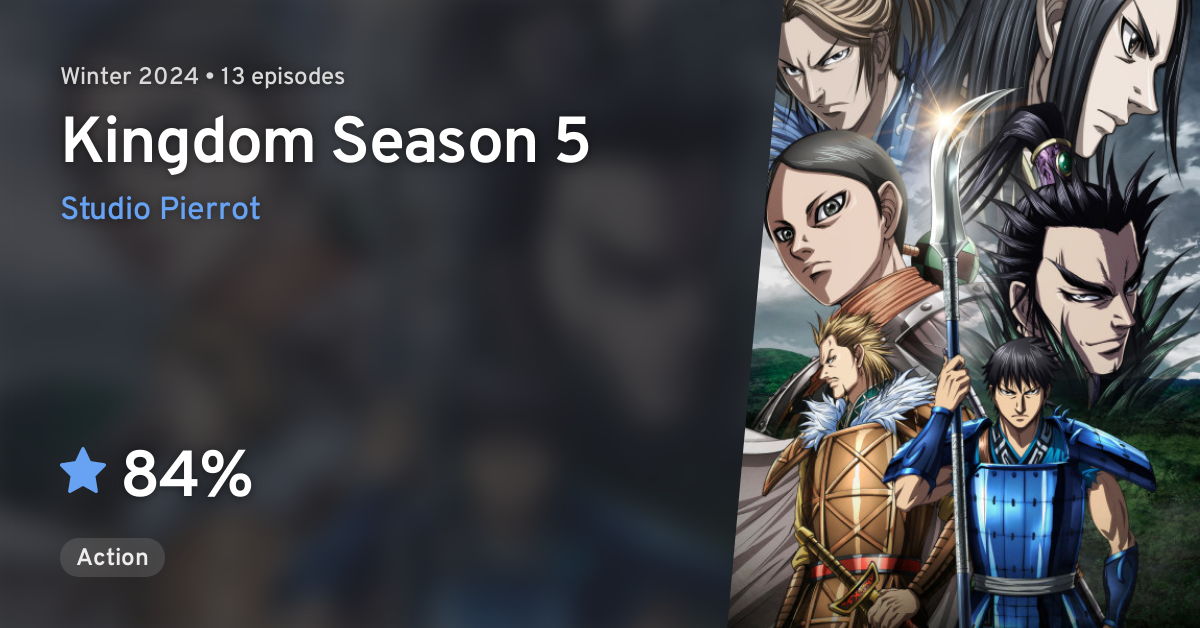 Kingdom Anime Season 5 to Premiere in 2024