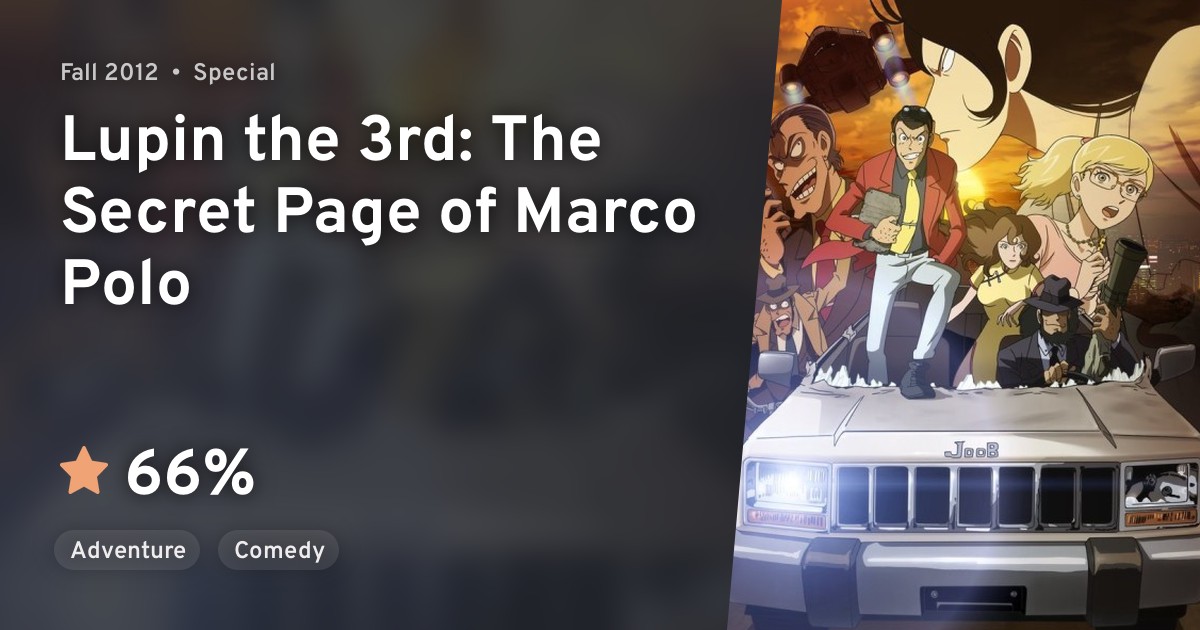 Lupin Iii Touhou Kenbunroku Another Page Anilist