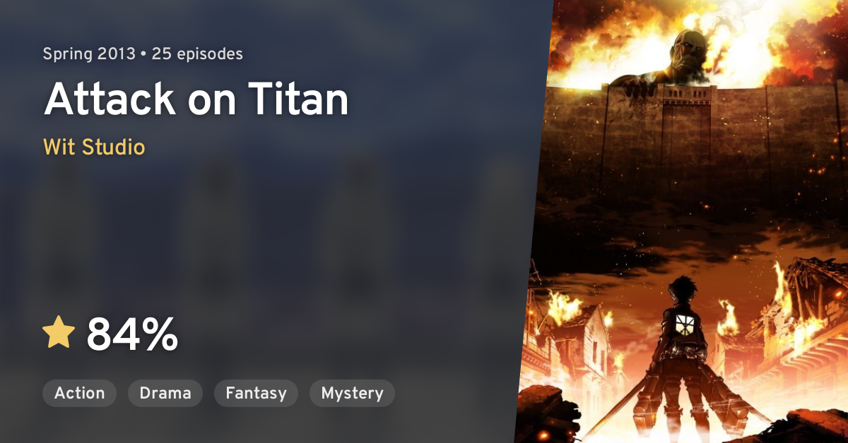Attack on Titan The Final Season is now currently ranked 1st all time on  AniList : r/anime
