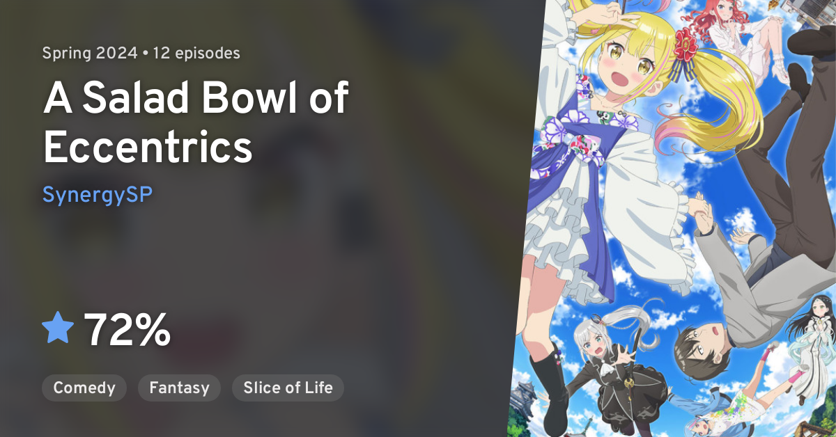 A Salad Bowl of Eccentrics Light Novels Get Anime Series