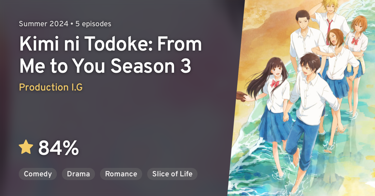 Kimi ni Todoke 3RD SEASON (Kimi ni Todoke From Me to You Season 3) · AniList