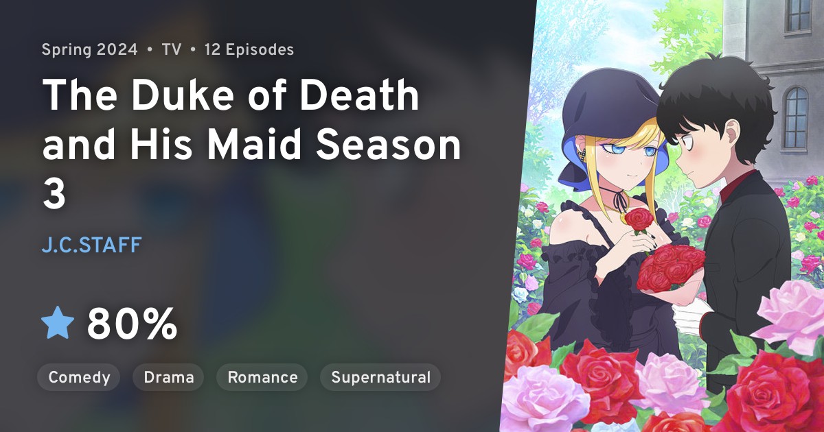 Shinigami Bocchan to Kuro Maid 3rd Season (The Duke of Death and His Maid Season 3) · AniList
