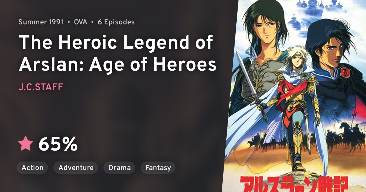 Arslan Senki Ova The Heroic Legend Of Arslan Age Of Heroes Anilist