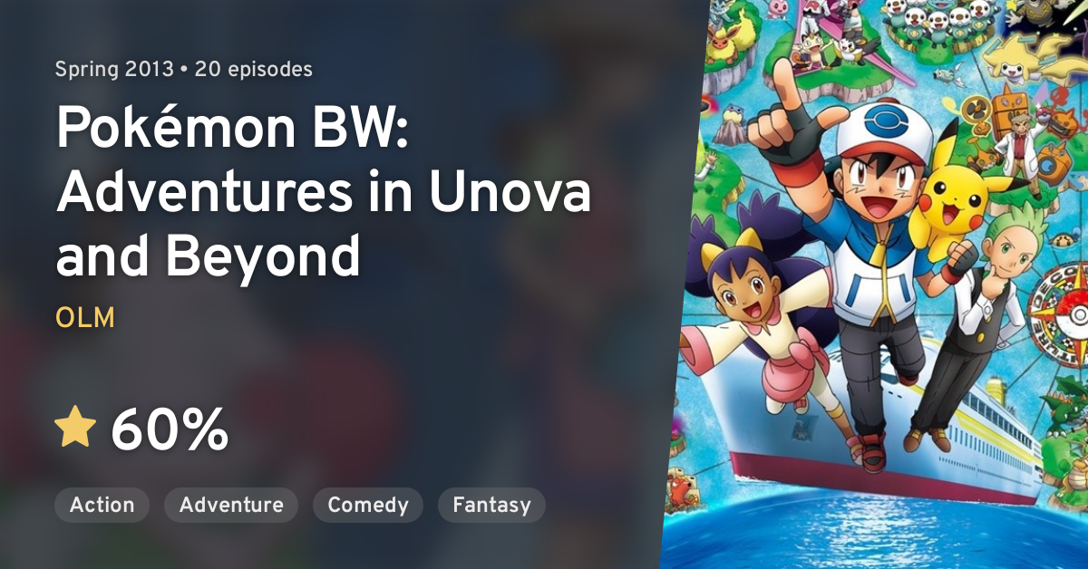 Pokémon: BW Adventures in Unova and Beyond Episodes Added to