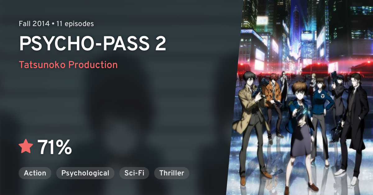 Psycho Pass 2 Anilist