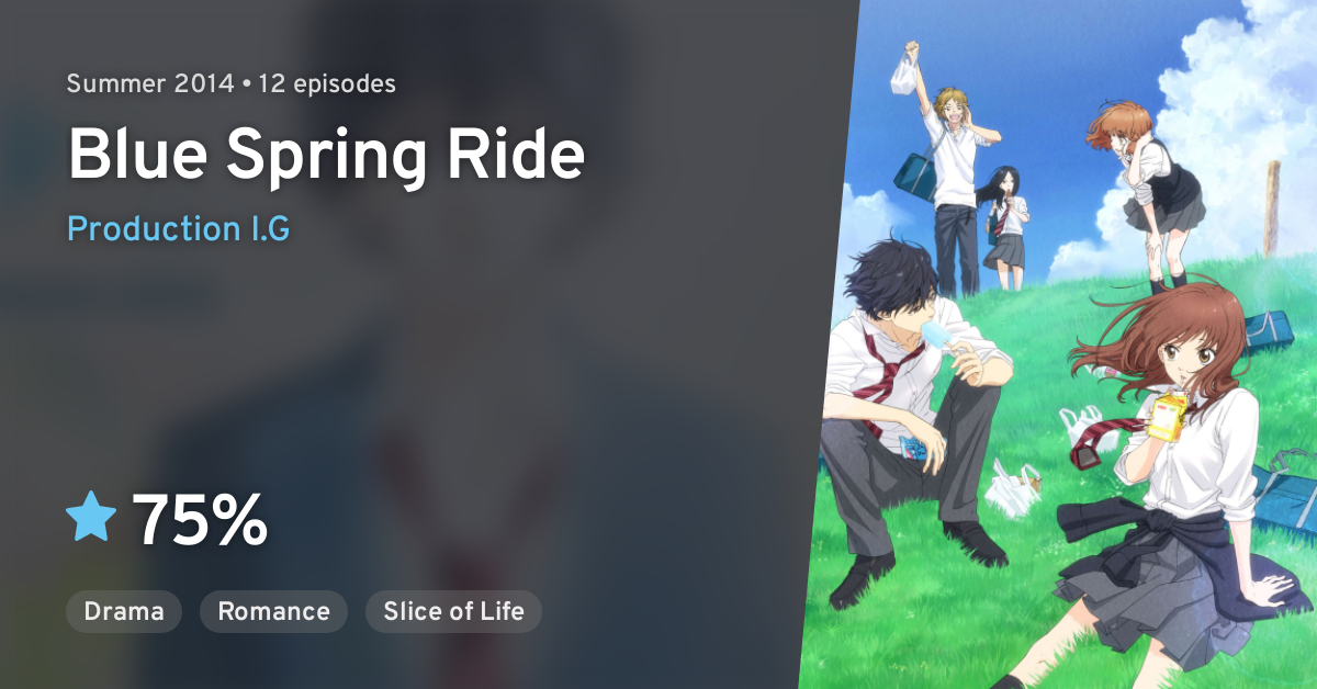 Ao Haru Ride  Ao haru ride, Blue springs ride, Anime