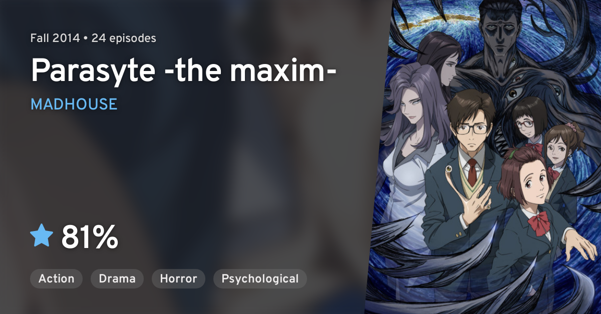 Parasyte: The Maxim (Kiseijuu: Sei No Kakuritsu): Anime – reviewitweb