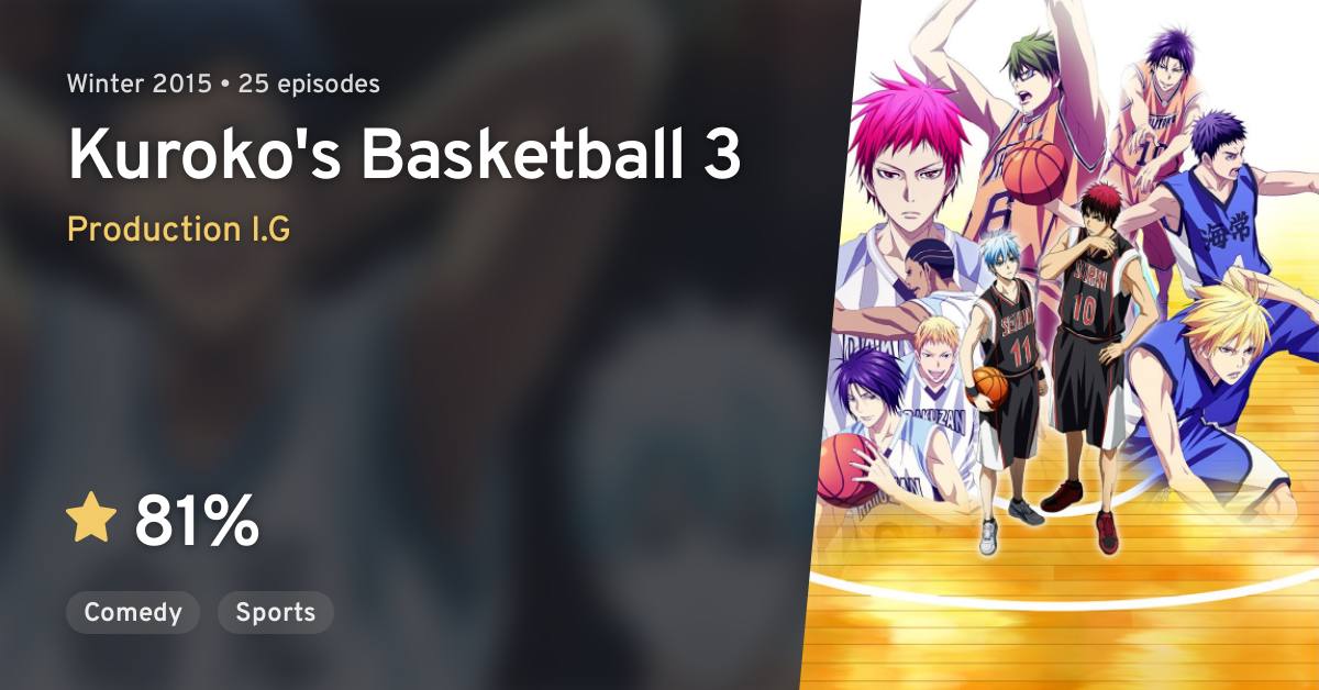 Kuroko no Basket Season 4 Release Date 