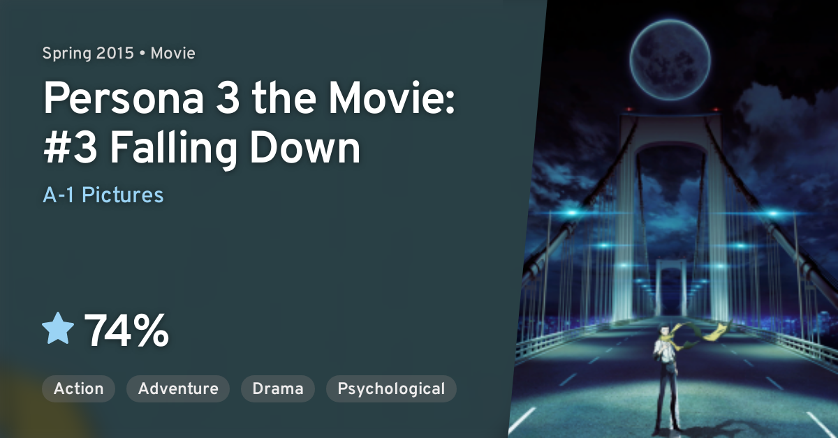 Persona 3 The Movie 3 Falling Down Persona 3 The Movie 3 Falling Down Anilist