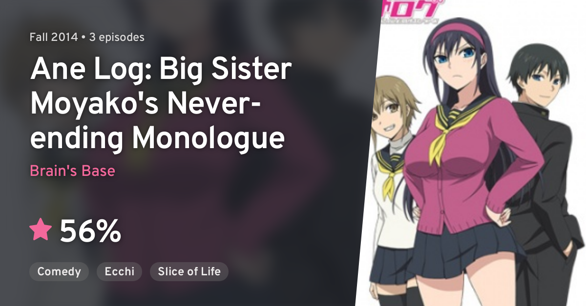 Ane Log: Moyako Nee-san no Tomaranai Monologue (Ane Log: Big Sister  Moyako's Never-ending Monologue) · AniList