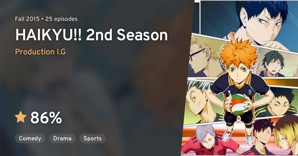 Haikyuu!! 2nd Season (HAIKYU!! 2nd Season) · AniList