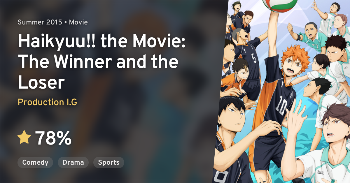 Haikyuu!! The Movie 2: The Winner and the Loser (2015) - IMDb
