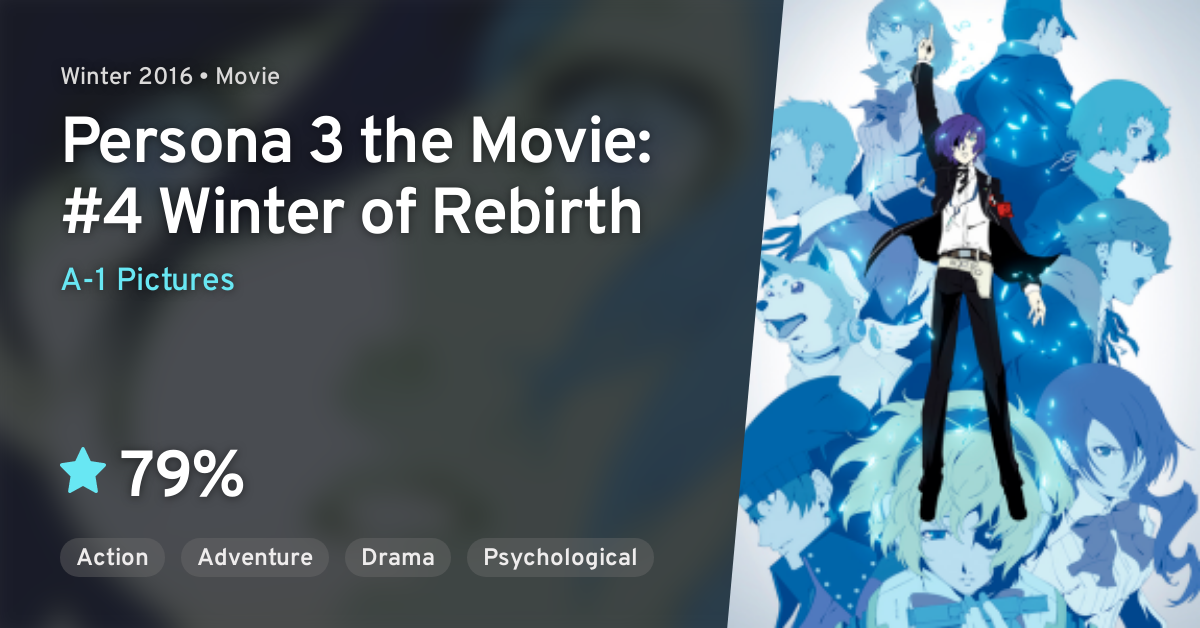 Persona 3 The Movie 4 Winter Of Rebirth Persona 3 The Movie 4 Winter Of Rebirth Anilist