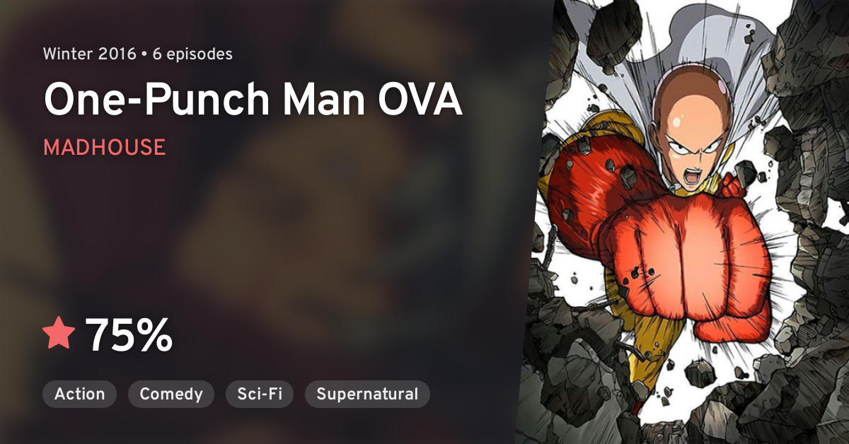 One Punch Man OVA One Punch Man OVA AniList