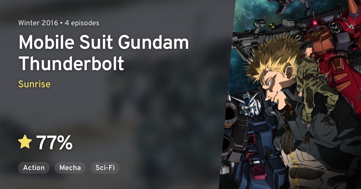 Kidou Senshi Gundam Thunderbolt Mobile Suit Gundam Thunderbolt Anilist