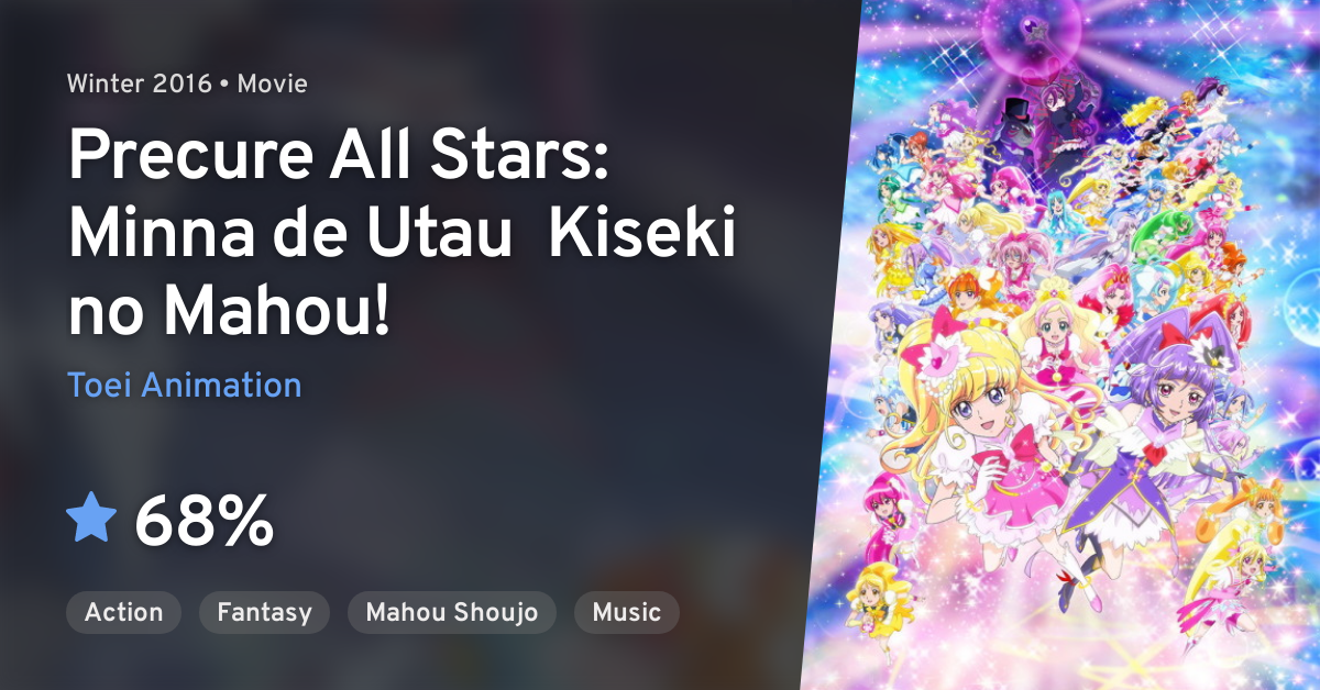 Precure All Stars Movie: Minna de Utau♪ - Kiseki no Mahou 