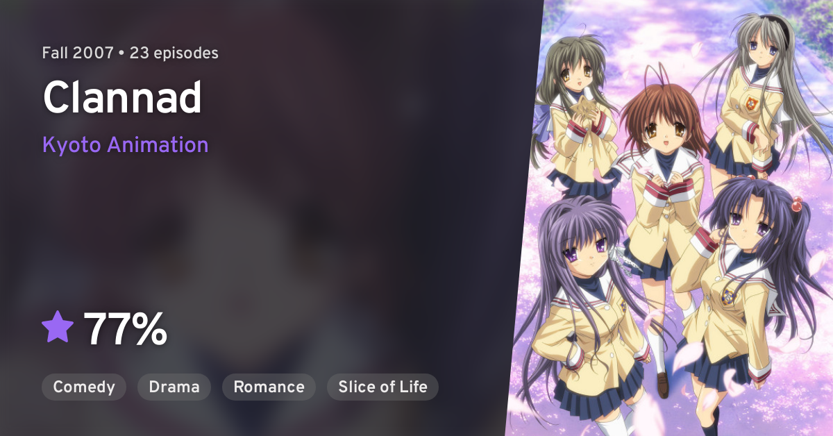 Crunchyroll - Clannad - Overview, Reviews, Cast, and List of