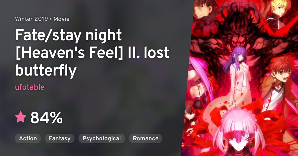 Fate/stay night [Heaven's Feel] I. presage flower · AniList