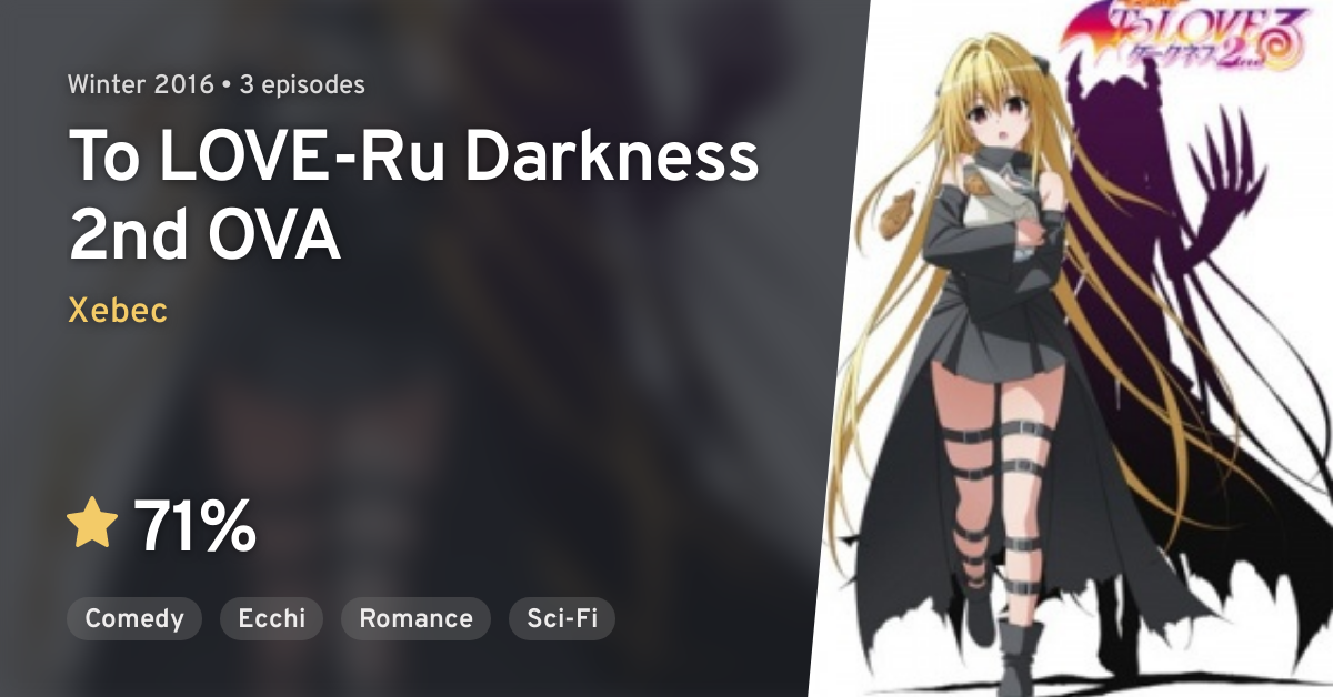 To Love-Ru Darkness 2nd - To love ru darkness ova coming soon