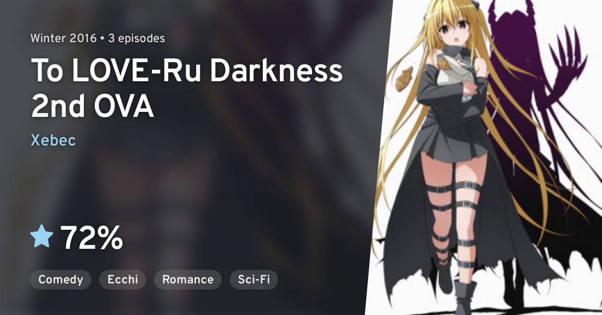 To Love-Ru Darkness 2nd - To love ru darkness ova coming soon