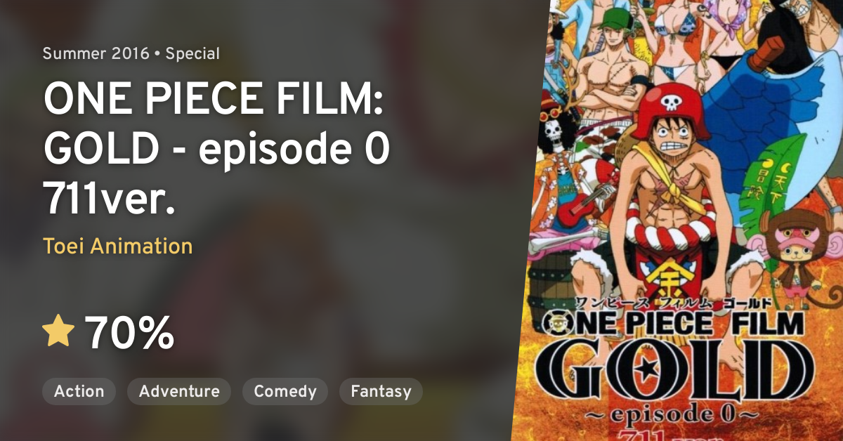 One Piece Smartphone Special 2: One Piece Film: Gold Episode 0, Anime  Database Wiki