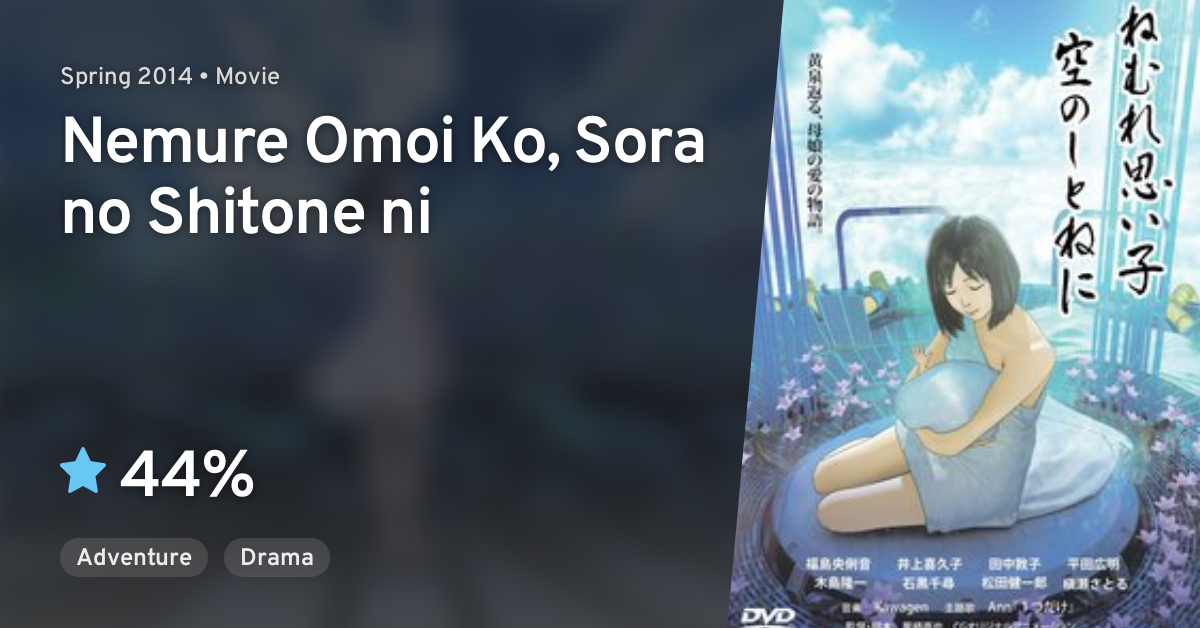 Nemure Omoi Ko, Sora no Shitone ni · AniList