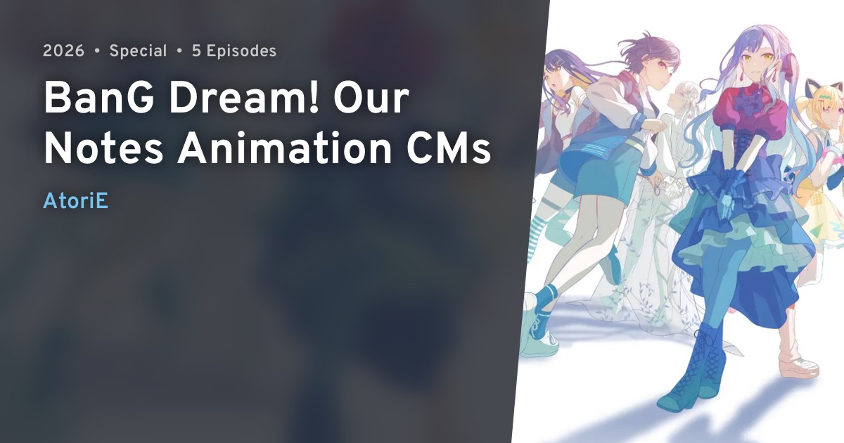 BanG Dream! Our Notes Animation CMs · AniList