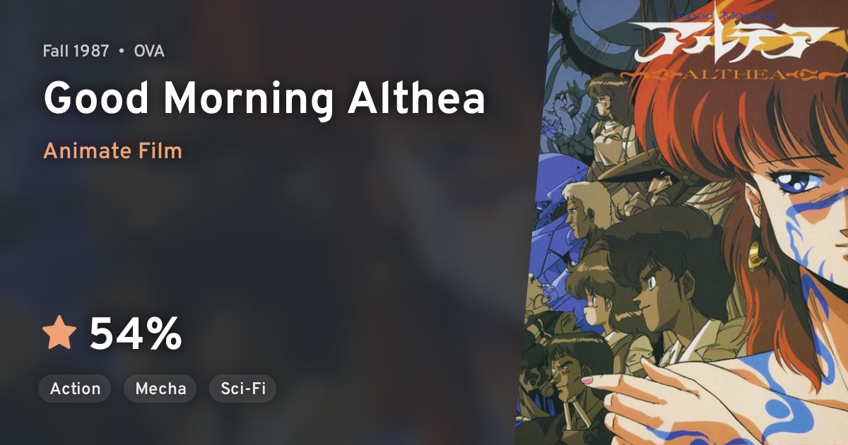 Good Morning Althea · AniList
