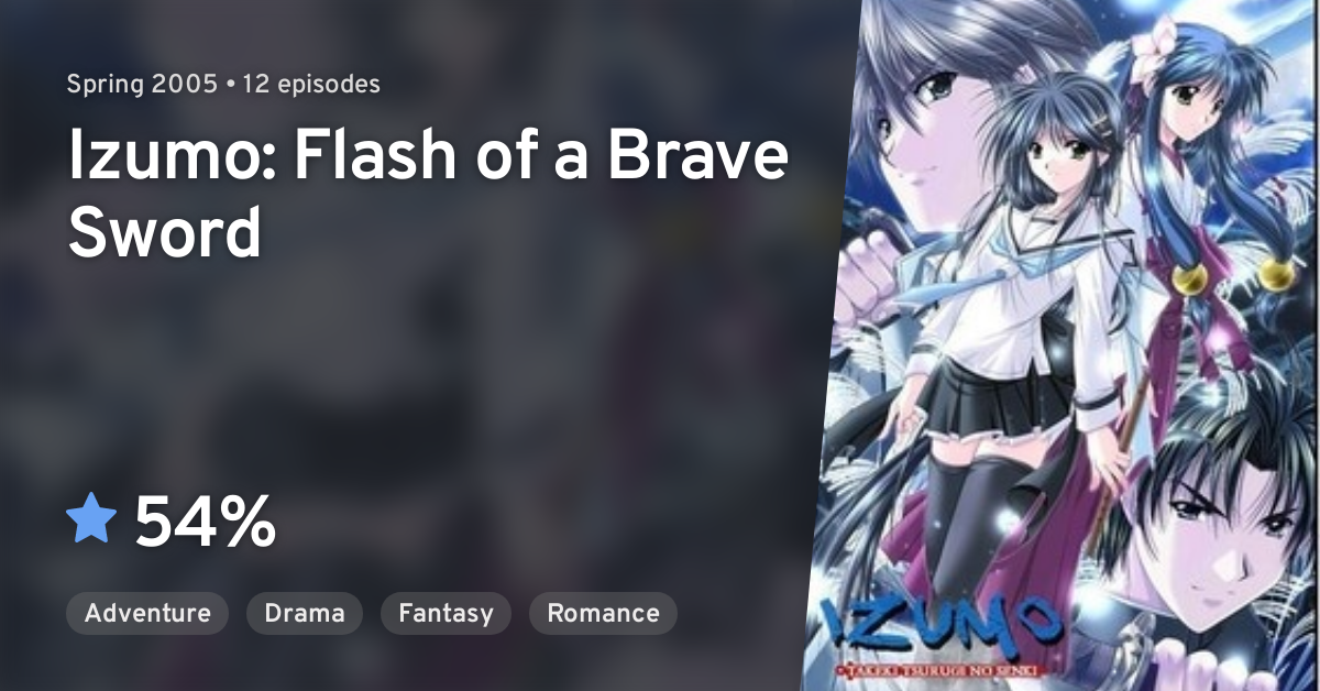 Anime Like Izumo: Flash of a Brave Sword