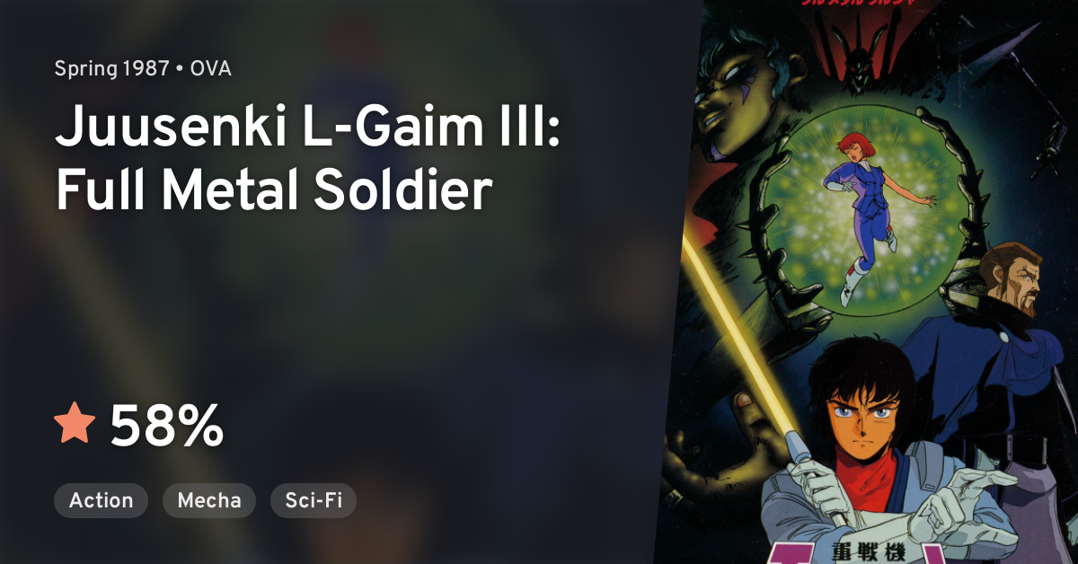 Juusenki L Gaim Iii Full Metal Soldier Anilist