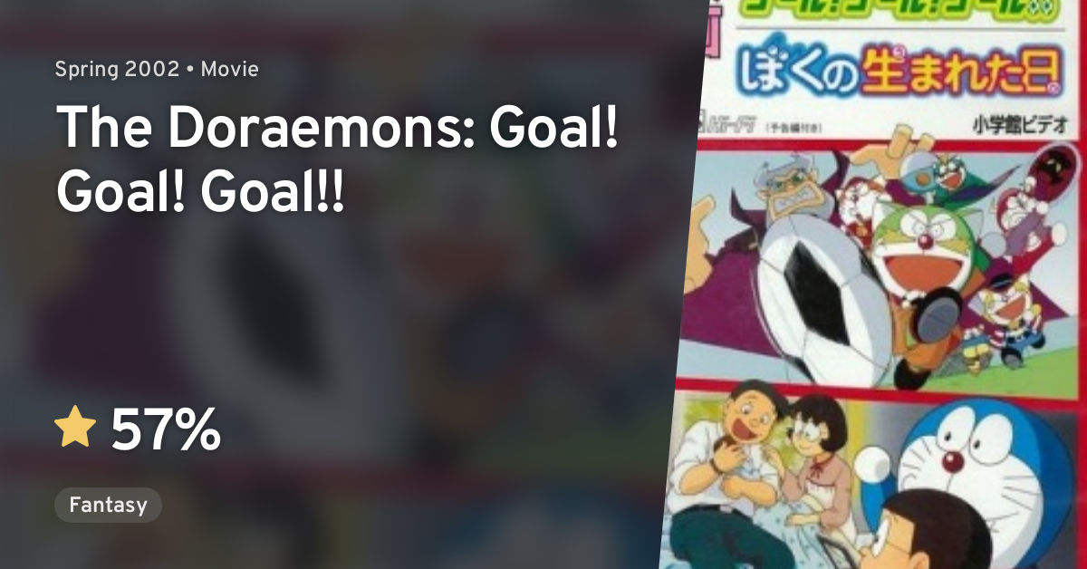 The Doraemons Goal Goal Goal Anilist