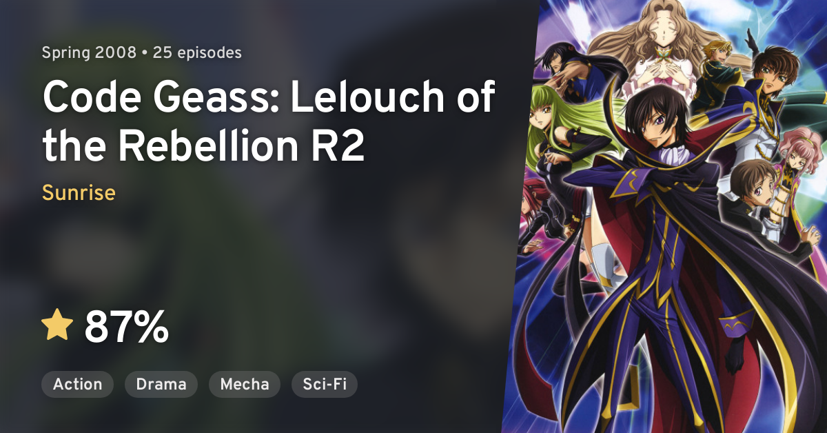 Review — Code Geass Hangyaku no Lelouch (Code Geass: Lelouch of