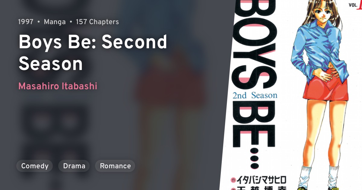 Boys Be 2nd Season Boys Be Second Season Anilist