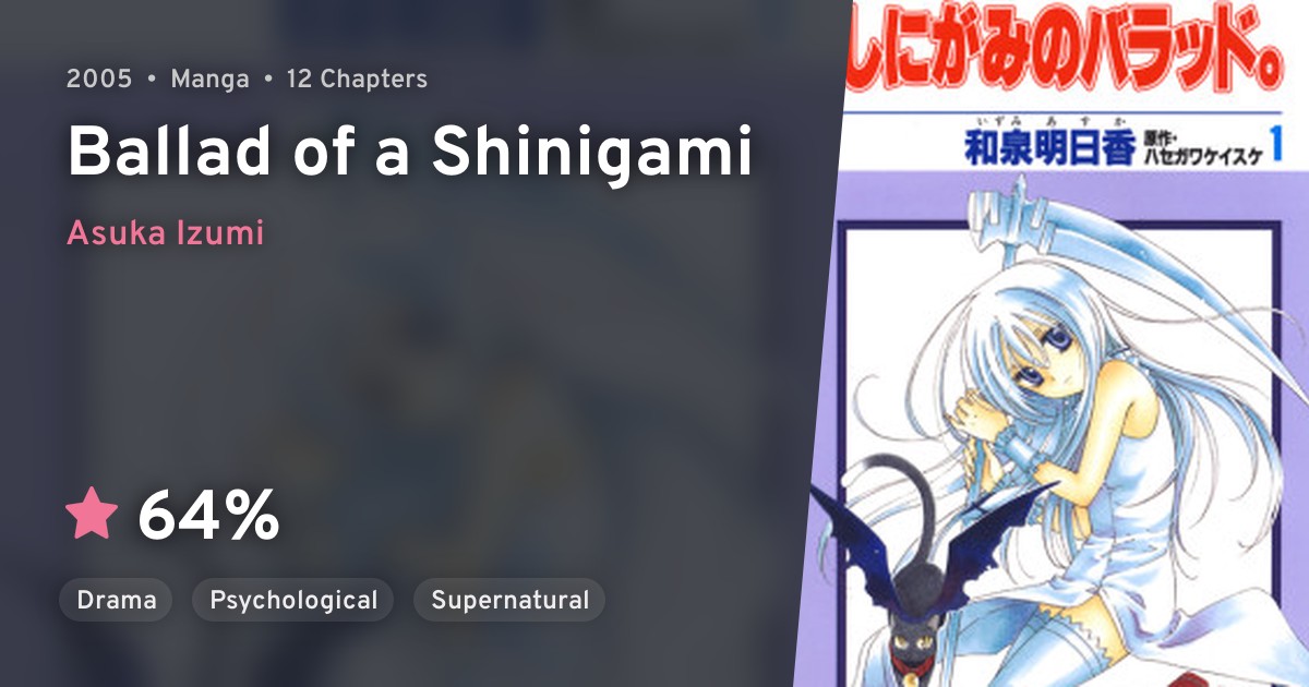 Shinigami no Ballad. (Ballad of a Shinigami) · AniList