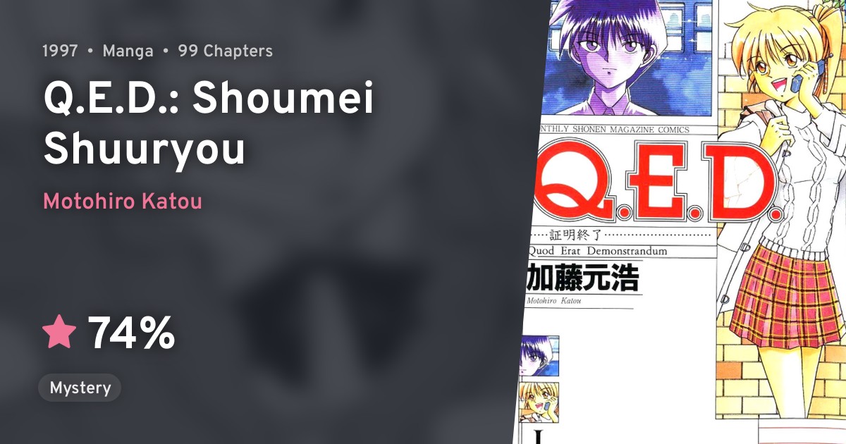 Q E D Shoumei Shuuryou Anilist