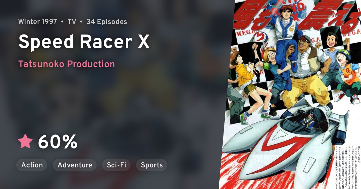 Mach Gogogo 1997 Speed Racer X Anilist