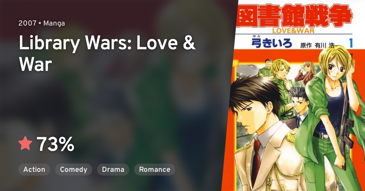 Toshokan Sensou Love War Library Wars Love War Anilist