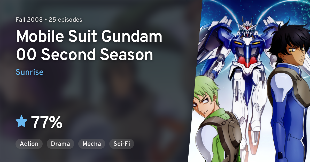 Kidou Senshi Gundam 00 2nd Season Mobile Suit Gundam 00 Second Season Anilist