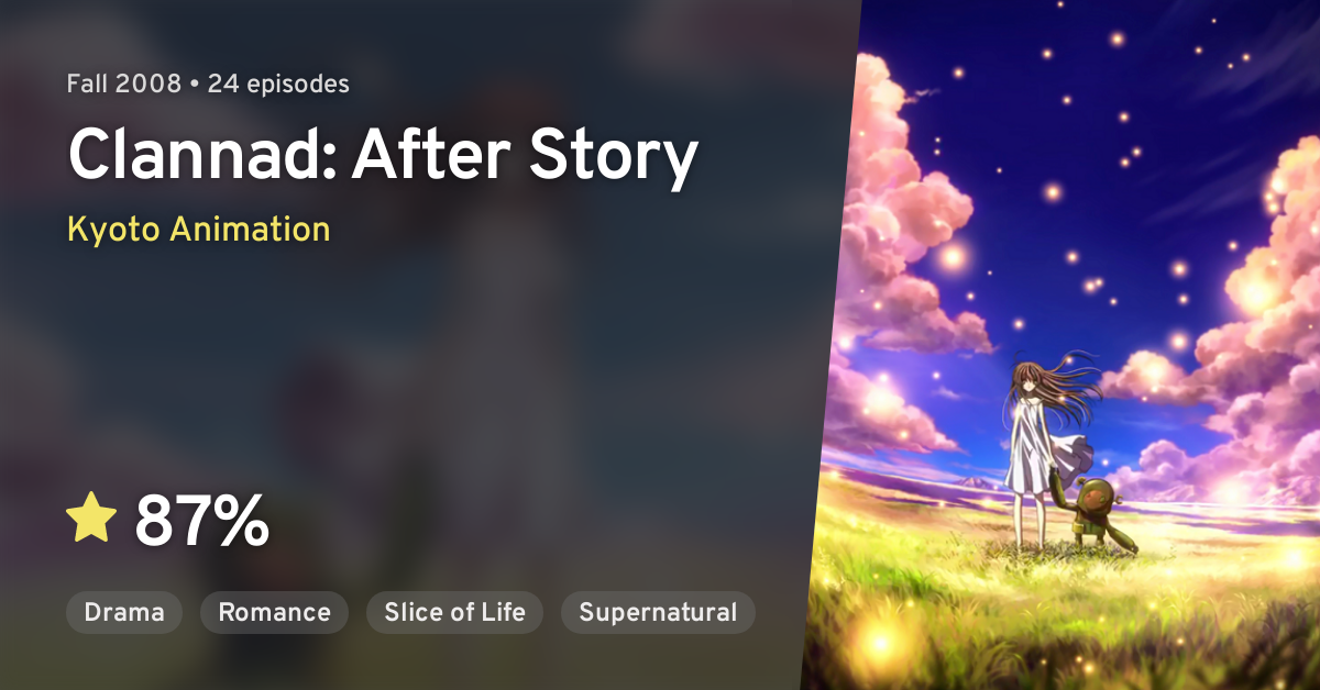 Crunchyroll - Clannad After Story - Overview, Reviews, Cast, and