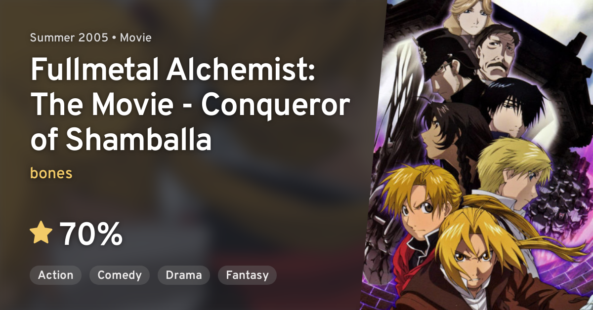 Fullmetal Alchemist - Conqueror of Shamballa (SB Anime Comics)