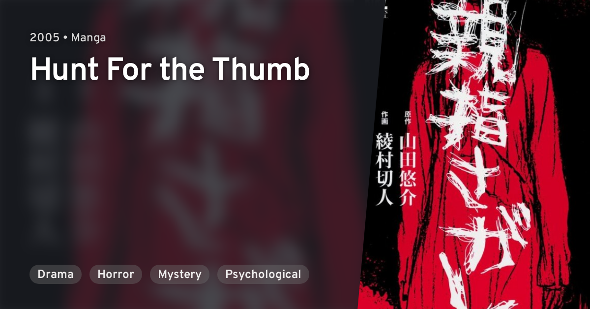 Oyayubi Sagashi Hunt For The Thumb Anilist