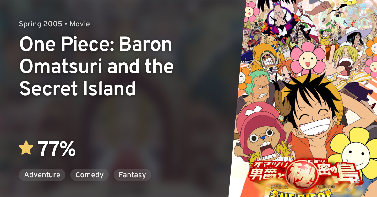 One Piece: Baron Omatsuri and the Secret Island (movie 6) - Anime News  Network