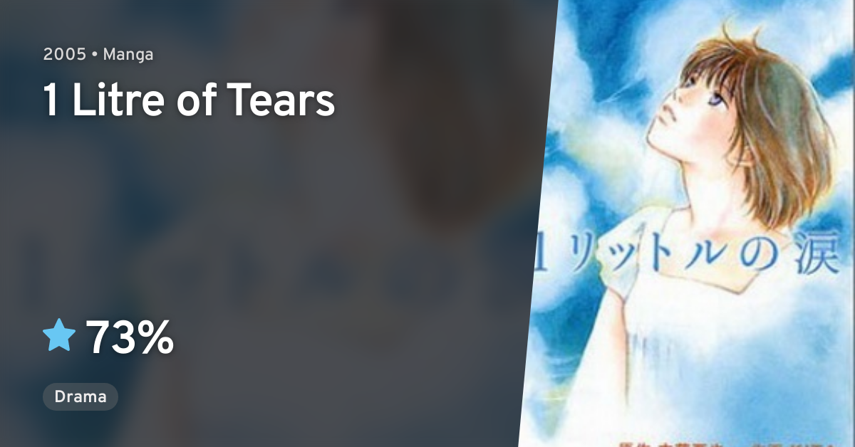 1 Litre no Namida (1 Litre of Tears) · AniList