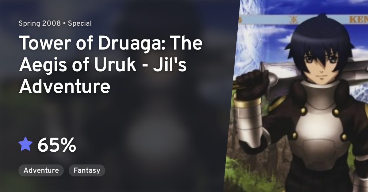 Druaga No Tou The Aegis Of Uruk Jil No Bouken Tower Of Druaga The Aegis Of Uruk Jil S Adventure Anilist
