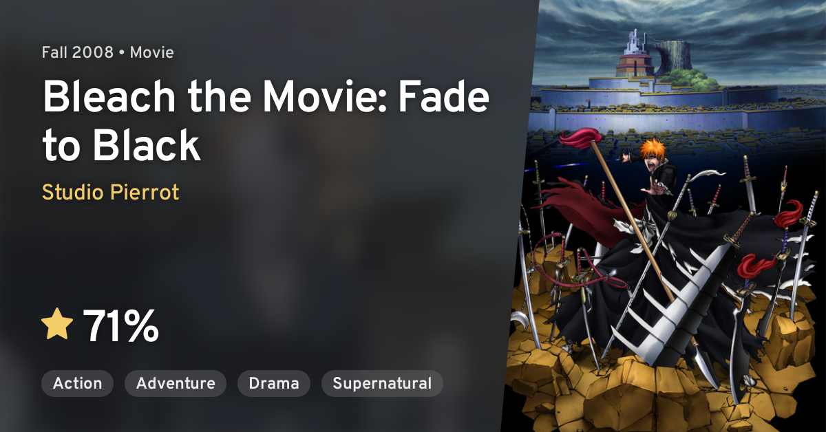 2008 Bleach The Movie: Fade To Black