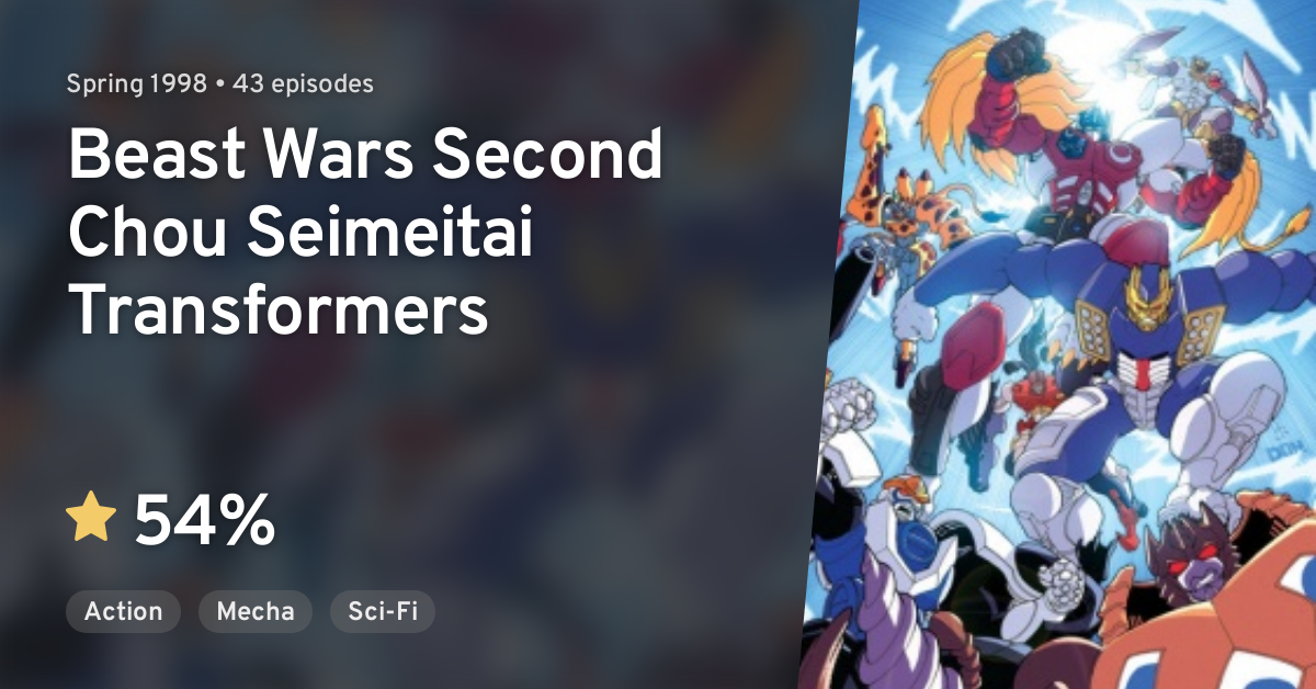 Beast Wars Second Chou Seimeitai Transformers · AniList Beast Wars Second Chou Seimeitai Transformers · AniList