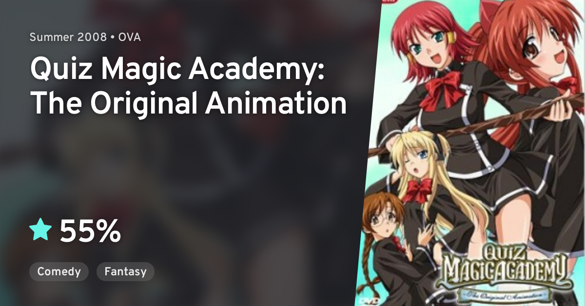 I Became A Flashing Genius At The Magic Academy Quiz Magic Academy: The Original Animation · AniList