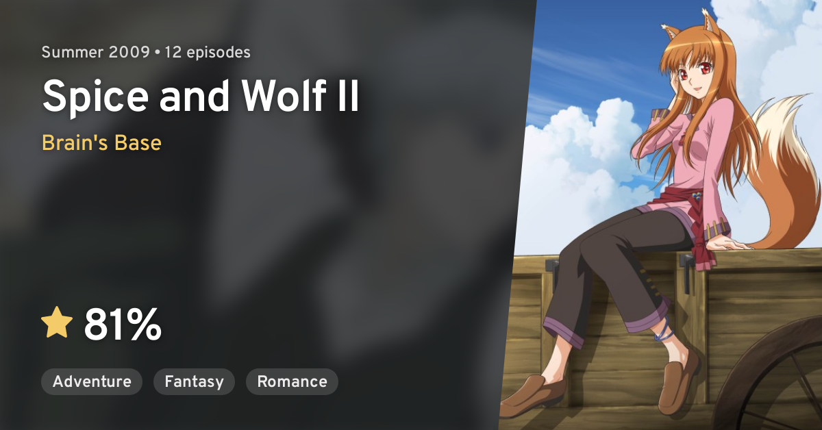 Crunchyroll Adds 'Spice & Wolf II' Anime Streaming